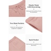 image:imageCOOFANDY Mens 2 Piece Outfit Vintage Short Sleeve Button Down Knit Polo Shirts Casual Beach Shorts SetsPink