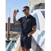 image:imageCOOFANDY Mens 2 Pieces Outfits Casual Quarter Zip Polo Shirt and Shorts Set Athletic Jogging Summer TracksuitNavy Blue