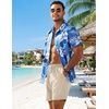 image:imageCOOFANDY Mens 7 Swim Trunks with Compression Liner Quick Dry 2 in 1 Bathing Suit Beach Swimwear Board Shorts with PocketsBeige