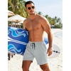 image:imageCOOFANDY Mens 7 Swim Trunks with Compression Liner Quick Dry 2 in 1 Bathing Suit Beach Swimwear Board Shorts with PocketsGray Green