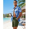 image:imageCOOFANDY Mens 7 Swim Trunks with Compression Liner Quick Dry 2 in 1 Bathing Suit Beach Swimwear Board Shorts with PocketsMilitary Green