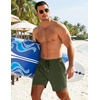 image:imageCOOFANDY Mens 7 Swim Trunks with Compression Liner Quick Dry 2 in 1 Bathing Suit Beach Swimwear Board Shorts with PocketsMilitary Green