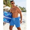image:imageCOOFANDY Mens 7 Swim Trunks with Compression Liner Quick Dry 2 in 1 Bathing Suit Beach Swimwear Board Shorts with PocketsSea Blue