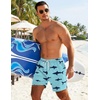 image:imageCOOFANDY Mens 7 Swim Trunks with Compression Liner Quick Dry 2 in 1 Bathing Suit Beach Swimwear Board Shorts with PocketsShark Green