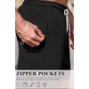 image:imageCOOFANDY Mens 7 Swim Trunks with Compression Liner Stretch Swimming Shorts with Zipper PocketsBlack