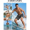 image:imageCOOFANDY Mens 7 Swim Trunks with Compression Liner Stretch Swimming Shorts with Zipper PocketsDark Grey