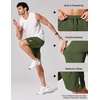 image:imageCOOFANDY Mens Athletic Running Shorts 7 9 Lightweight Quick Dry Drawstring Mesh Gym Shorts with Zipper PocketsArmy Green