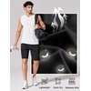 image:imageCOOFANDY Mens Athletic Running Shorts 7 9 Lightweight Quick Dry Drawstring Mesh Gym Shorts with Zipper PocketsBlack
