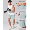 image:imageCOOFANDY Mens Athletic Running Shorts 7 9 Lightweight Quick Dry Drawstring Mesh Gym Shorts with Zipper PocketsLodenfrost