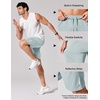 image:imageCOOFANDY Mens Athletic Running Shorts 7 9 Lightweight Quick Dry Drawstring Mesh Gym Shorts with Zipper PocketsLodenfrost