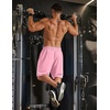image:imageCOOFANDY Mens Athletic Running Shorts 7 9 Lightweight Quick Dry Drawstring Mesh Gym Shorts with Zipper PocketsPink
