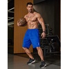 image:imageCOOFANDY Mens Athletic Running Shorts 7 9 Lightweight Quick Dry Drawstring Mesh Gym Shorts with Zipper PocketsRoyal Blue