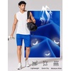 image:imageCOOFANDY Mens Athletic Running Shorts 7 9 Lightweight Quick Dry Drawstring Mesh Gym Shorts with Zipper PocketsRoyal Blue