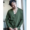 image:imageCOOFANDY Mens Cardigan Sweater Long Sleeve Lightweight Casual V Neck Button Down Knitted Sweater with PocketsArmy Green