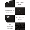 image:imageCOOFANDY Mens Cardigan Sweater Long Sleeve Lightweight Casual V Neck Button Down Knitted Sweater with PocketsBlack