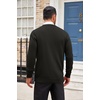 image:imageCOOFANDY Mens Cardigan Sweater Long Sleeve Lightweight Casual V Neck Button Down Knitted Sweater with PocketsBlack