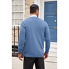 image:imageCOOFANDY Mens Cardigan Sweater Long Sleeve Lightweight Casual V Neck Button Down Knitted Sweater with PocketsBlue