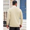 image:imageCOOFANDY Mens Cardigan Sweater Long Sleeve Lightweight Casual V Neck Button Down Knitted Sweater with PocketsCream