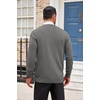 image:imageCOOFANDY Mens Cardigan Sweater Long Sleeve Lightweight Casual V Neck Button Down Knitted Sweater with PocketsGrey