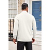 image:imageCOOFANDY Mens Cardigan Sweater Long Sleeve Lightweight Casual V Neck Button Down Knitted Sweater with PocketsIvory