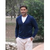 image:imageCOOFANDY Mens Cardigan Sweater Long Sleeve Lightweight Casual V Neck Button Down Knitted Sweater with PocketsNavy Blue