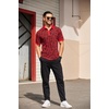image:imageCOOFANDY Mens Casual Cotton Pants Regular Fit Elastic Waist Drawstring Twill Pants Straight Leg Chino PantsBlack