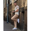 image:imageCOOFANDY Mens Casual Cotton Pants Regular Fit Elastic Waist Drawstring Twill Pants Straight Leg Chino PantsKhaki