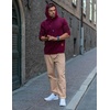 image:imageCOOFANDY Mens Casual Cotton Pants Regular Fit Elastic Waist Drawstring Twill Pants Straight Leg Chino PantsKhaki
