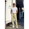 image:imageCOOFANDY Mens Casual Cotton Pants Regular Fit Elastic Waist Drawstring Twill Pants Straight Leg Chino PantsLight Khaki