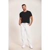 image:imageCOOFANDY Mens Casual Cotton Pants Regular Fit Elastic Waist Drawstring Twill Pants Straight Leg Chino PantsWhite