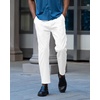 image:imageCOOFANDY Mens Casual Cotton Pants Regular Fit Elastic Waist Drawstring Twill Pants Straight Leg Chino PantsWhite