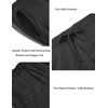 image:imageCOOFANDY Mens Casual Linen Pants Elastic Waist Drawstring Yoga Beach Pants Lightweight Loose Fit Trousers with PocketsBlack