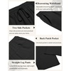 image:imageCOOFANDY Mens Casual Linen Pants Loose Fit Elastic Waist Drawstring Lightweight Pant Summer Beach TrousersBlack
