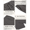 image:imageCOOFANDY Mens Casual Linen Pants Loose Fit Elastic Waist Drawstring Lightweight Pant Summer Beach TrousersDrak Grey