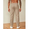 image:imageCOOFANDY Mens Casual Pants Drawstring Elastic Waist Chino Pants Straight Leg Slacks Cotton Twill Trousers with PocketsCamel