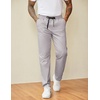 image:imageCOOFANDY Mens Casual Pants Drawstring Elastic Waist Chino Pants Straight Leg Slacks Cotton Twill Trousers with PocketsLight Gray