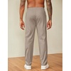 image:imageCOOFANDY Mens Casual Pants Drawstring Elastic Waist Chino Pants Straight Leg Slacks Cotton Twill Trousers with PocketsLight Khaki