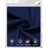 image:imageCOOFANDY Mens Casual Pants Drawstring Elastic Waist Chino Pants Straight Leg Slacks Cotton Twill Trousers with PocketsNavy Blue