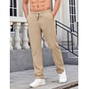 image:imageCOOFANDY Mens Casual Pants Elastic Waist Chino Pants Lightweight Drawstring Pants with PocketsAkhaki