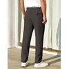 image:imageCOOFANDY Mens Casual Pants Elastic Waist Chino Pants Lightweight Drawstring Pants with PocketsDark Brown
