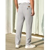 image:imageCOOFANDY Mens Casual Pants Elastic Waist Chino Pants Lightweight Drawstring Pants with PocketsLight Gray