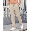 image:imageCOOFANDY Mens Casual Pants Elastic Waist Chino Pants Lightweight Drawstring Pants with PocketsLight Khaki