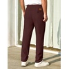 image:imageCOOFANDY Mens Casual Pants Elastic Waist Chino Pants Lightweight Drawstring Pants with PocketsWine Red