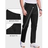 image:imageCOOFANDY Mens Casual Pants Elastic Waist Flat Front Dress Slacks Regular Fit Stretch Golf Pants Work Office TrousersBlack