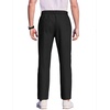 image:imageCOOFANDY Mens Casual Pants Elastic Waist Flat Front Dress Slacks Regular Fit Stretch Golf Pants Work Office TrousersBlack
