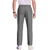 image:imageCOOFANDY Mens Casual Pants Elastic Waist Flat Front Dress Slacks Regular Fit Stretch Golf Pants Work Office TrousersDark Gray