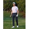 image:imageCOOFANDY Mens Casual Pants Elastic Waist Flat Front Dress Slacks Regular Fit Stretch Golf Pants Work Office TrousersDeep Blue