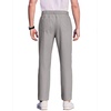 image:imageCOOFANDY Mens Casual Pants Elastic Waist Flat Front Dress Slacks Regular Fit Stretch Golf Pants Work Office TrousersLight Gray