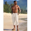 image:imageCOOFANDY Mens Casual Pants Linen Capri Harem Pants Loose Fit Baggy Pants Lightweight Beach Yoga TrousersLinen Khaki