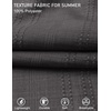 image:imageCOOFANDY Mens Casual Shorts 9 Summer Beach Shorts Drawstring Elastic Waist Shorts with PocketsDark Gray